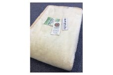 泉大津市産 マイヤー綿毛布 シングル(ロング)サイズ 無地 ベージュ 82701 BE [4638]