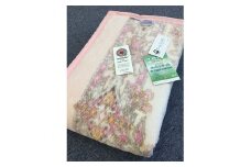 泉大津市産 マイヤー綿毛布 シングルサイズ 更紗2 ピンク 82717 PI[0388]