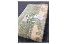 泉大津市産 マイヤー綿毛布 シングルサイズ グリーン系 81720GR[0643]