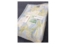 泉大津市産 マイヤー綿毛布 シングルサイズ ブルー系 81721BL[0645]