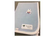 綿ガーゼケットと綿毛布のリバーシブル毛布 ダブル180×210cm ブルー S2825D BL[0674]