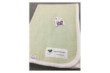 綿ガーゼケットと綿毛布のリバーシブル毛布 ダブル180×210cm グリーン S2825D GR[0675]