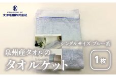 泉州産タオルの タオルケット シングルサイズ ブルー系 ルカ｜シングル 泉州 オーガニック ブランケット 綿 100％ さらっとした肌触り 天然繊維 快眠 吸水性 快適 熟睡 寝具 布団 毛布 青 ベッド シーツ 睡眠 ギフト 贈り物 プレゼント 大阪 泉大津 [0734]