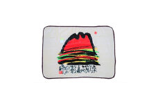 泉大津製 絵画毛布 ひざかけ 糸井忠晴「山河」[0751]