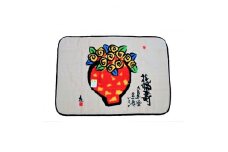 泉大津製 絵画毛布 ひざかけ 糸井忠晴「花福寿」[0752]
