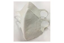 大津毛織 夏マスク Mサイズ 2枚組 保冷剤装着できる洗って使える和紙3D立体構造[0759]