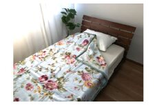 洗える 日本製 アクリル マイヤー毛布 シングル グリーン 1枚 (ニューマイヤー毛布)｜毛布 マイヤー ニューマイヤー ブランケット 青 快眠 快適 熟睡 睡眠 布団 洗濯可能 寝具 ベッド 新生活 贈答品 ギフト 誕生日 プレゼント 贈り物 大阪 泉大津 [0871]