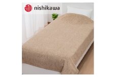 西川 カシミヤ混ウール毛布 (毛羽部分) ベージュ QL0652 FQ03353012300｜カシミヤ混ウール 毛布 吸放湿 保温性 暖かい 体の冷え対策 [4001]