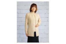 希少ベビーカシミヤ100％ 女性 ロングカーディガン M ベージュ 1枚 20403M BE[0913]