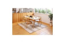 日本製 撥水・防汚 カーペット アイボリー 1枚 約220×250cm 600022211型[1128]