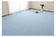 日本製 カーペット 長方形 10帖 約352×440cm ブルー 1枚 600016290型 [3846]