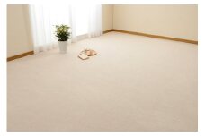 日本製 カーペット 正方形 8帖 約352×352cm アイボリー 1枚 600016380型 [3847]