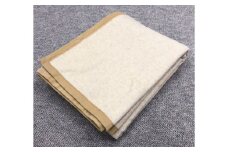 繊維の宝石カシミヤ10%入り ウール毛布(毛羽部分) シングルサイズ KW-15 [4593]