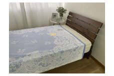 日本製 洗える タオルケット シングル 140x200cm 1枚 N－00212802 BL[1226]