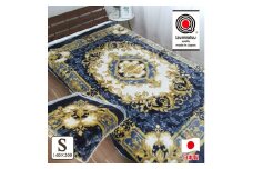 日本製 アクリル マイヤー毛布 シングル ブルー 1枚 (新合繊ニューマイヤー毛布)1193BL [1329]