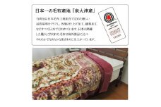 日本製 カシミヤ混わた入り アクリルマイヤー毛布 ダブル ピンク 1枚 N-CAK-1411DPI [1550]