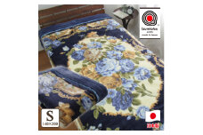 日本製 アクリル マイヤー毛布 シングル ブルー 1枚 (合わせ毛布) N-M-5937[1551]