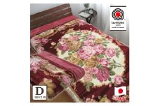 日本製 アクリル マイヤー毛布 ダブル ピンク 1枚 (合わせ毛布)N-M-98181PI [1553]