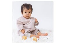 綿毛布 半袖スリーパー (Mサイズ) 2way仕様で暖か ベージュピンク 毛布の町 (泉大津産) sleeper-hs [2455]