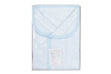 ベビー用 コットン敷毛布 (綿シーツ) 70×120cm ブルー 1枚 2510 [1930]