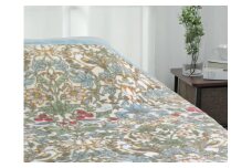 コットン100% (毛羽部分) 綿毛布 シングル 140×200cm SB柄 ブルー 1枚 2831147070 [1985]