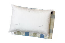 肌温度調整 アウトラストウォッシャブル枕 大(43×63cm)1個 枕カバーブルー2枚(マドラス柄) [2287]