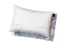 肌温度調整 アウトラストウオッシャブル枕(35×50cm)1個 枕カバー ブルー2枚(グラード柄) [2293]