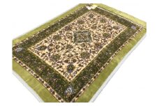 日本製 アクリル マイヤー毛布 シングル グリーン 1枚 (新合繊合わせ毛布) 1638GR [2366]