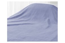 [ロマンス岩盤浴] マイヤーひざ掛け毛布 70x100cm ブルー 8611870 [2499]