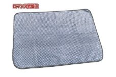 『ロマンス岩盤浴』　マイヤーひざ掛け毛布　70×100cm　ブルー　　33107310