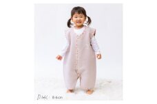 綿毛布スリーパー 2way仕様で暖か(Lサイズ) ベージュピンク×花柄 毛布の町(泉大津産) sleeper-s [3011]