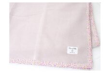 綿100%シングルサイズ毛布・ベージュピンク／花・毛布の町泉大津産 [3017]