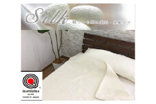 潤いタッサーシルクを使った シルク毛布 シングル アイボリー 1枚 SILK-S｜シルク100% 絹100% 美肌 美髪 ヘアケア 快眠 快適 熟睡 睡眠 [3222]