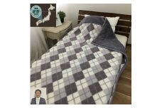 [睡眠環境・寝具指導士 推奨] マイヤー毛布 シングルロング グレー JM-2203LGY [3702]