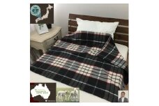 [睡眠環境・寝具指導士 推奨] タスマニアラムウール混毛布 90×140cm ベージュ SH-34911LBE [3703]