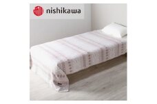 西川 シルク混ブランケット (毛羽部分) ピンク IT0661 FQ03144008100｜吸放湿性 天然 やわらかい 肌ざわり 年中使える 洗濯可能 [3994]