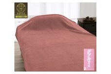 ROMANCE 岩盤浴プレミアム マイヤー毛布【ダブル】ピンク 33038704｜寒さ対策 あったか 軽い ニューマイヤー毛布 ブラックシリカ練りこみ 抗菌防臭 毛布 洗える [4284]