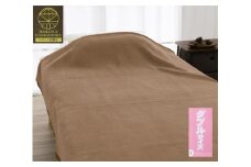 ROMANCE 岩盤浴プレミアム マイヤー毛布【ダブル】ベージュ 33038704｜寒さ対策 あったか 軽い ニューマイヤー毛布 ブラックシリカ練りこみ 抗菌防臭 毛布 洗える [4285]