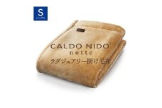 【ベージュ】CALDO NIDO notte3 カルドニードノッテ 3 掛け毛布 シングル (140×200cm)｜上質な眠り 感動の肌触り なめらかな光沢 極上の暖かさ 職人の技 毛布のまち 泉大津市産【db】[4465]