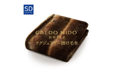 【オーロラブラウン】CALDO NIDO notte3 カルドニードノッテ 3 掛け毛布 セミダブル (160×200cm)｜上質な眠り 感動の肌触り なめらかな光沢 極上の暖かさ 職人の技 毛布のまち 泉大津市産【db】[4469]