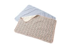 DAKS シール織／ガーゼ リバーシブルひざ掛け ブルー｜ブランケット 膝掛け 快眠 快適 熟睡 睡眠 ギフト プレゼント 贈り物 [4524]