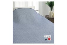 [和と洋STYLE] 5重ガーゼケット シングル ブルー 1枚 35005810 BL [4863]
