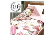 C.R.P加工毛布 マイヤー毛布 ダブル ピンク 1枚 (合わせ毛布)24401WPI｜毛布の町 泉大津市 国産 毛布 [4920]