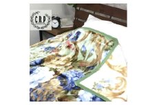 マイヤー毛布 シングル グリーン C.R.P加工毛布 1枚 (ニューマイヤー毛布) 11821GR｜毛布の町 泉大津 国産 サイズ・色 家庭洗濯可 [5003]