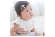 8重ガーゼスタイ (アイボリー×花) 毛布の町泉大津市産 [5035]