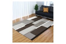 カーペット グラース ブラウン 130cm×190cm｜日本製 国産 敷物 ラグ 防汚(SR) 防炎 アース防ダニ 抗菌防臭 滑り止め 床暖ホットカーペット対応 [5037]