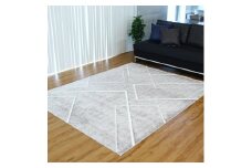 カーペット リネア シルバー 130cm×190cm｜日本製 国産 敷物 ラグ アース防ダニ 抗菌防臭 滑り止め 床暖ホットカーペット対応 [5052]
