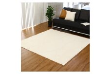 カーペット キュリオ アイボリー 185cm×240cm｜日本製 国産 敷物 カーペット ダイニングラグ 防ダニ 抗菌防臭 防音 クッション性(ウレタン入り) 床暖ホットカーペット対応 [5105]