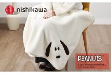 nishikawa/西川の【PEANUTS】スヌーピーアクリルひざ掛け PN3650BD クリーム FQ73400008400 ※離島への配送不可