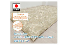 立体 羽毛ふとん(SL) ハンガリー産ダックダウン グリーン K055322HD12GR